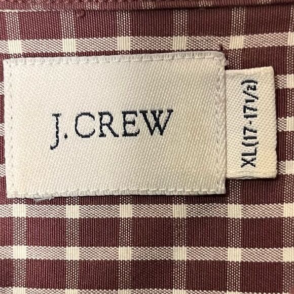 J. Crew Plaid Button Down 80’s 2 Ply Cotton Causal Dress Shirt XL - Picture 10 of 11